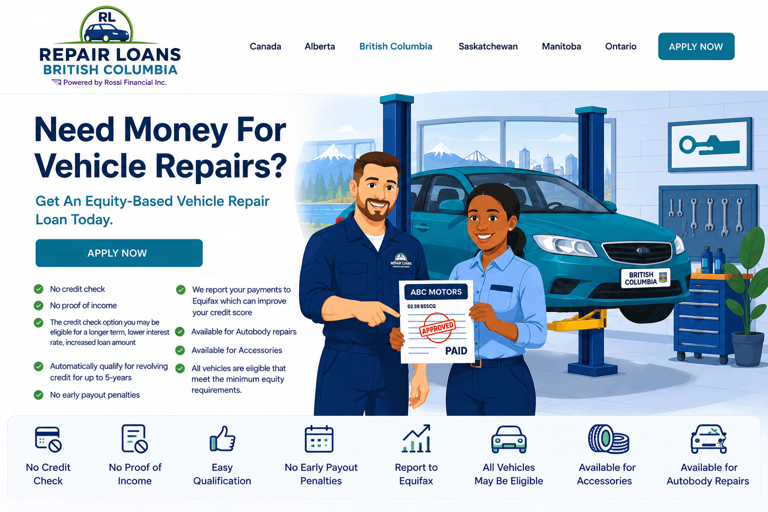 Repair Loans British Columbia