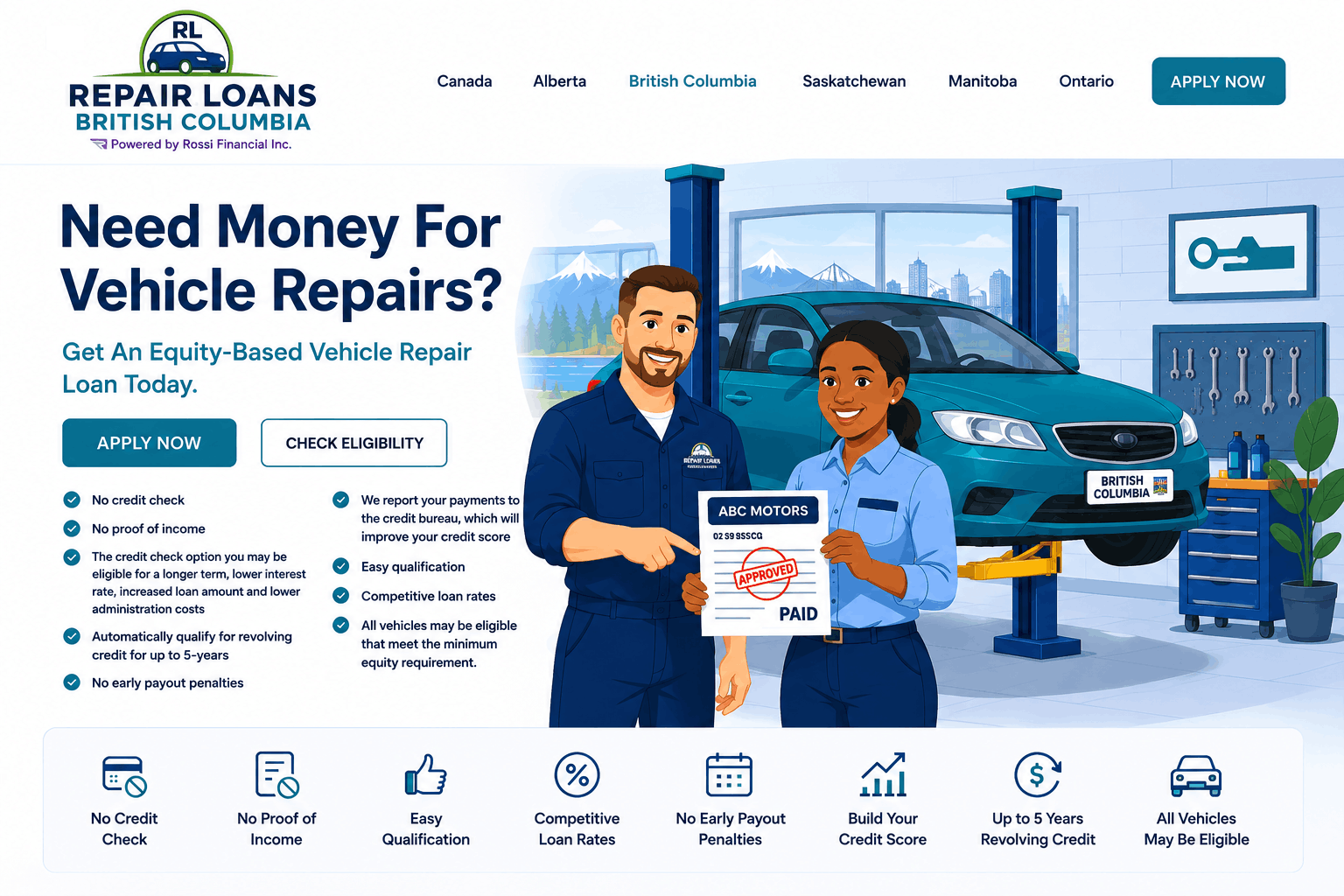Repair Loans British Columbia